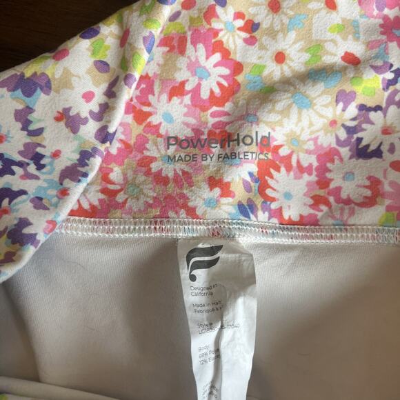Fabletics Define Powerhold Women’s M High-Waisted 7/8 Leggings Daisy Patchwork - Picture 7 of 11